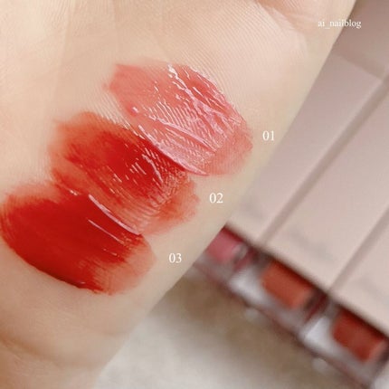 frunflynn シャインユー グロウティント 03 無花果/frunflynn/リップティントを使ったクチコミ(3枚目)