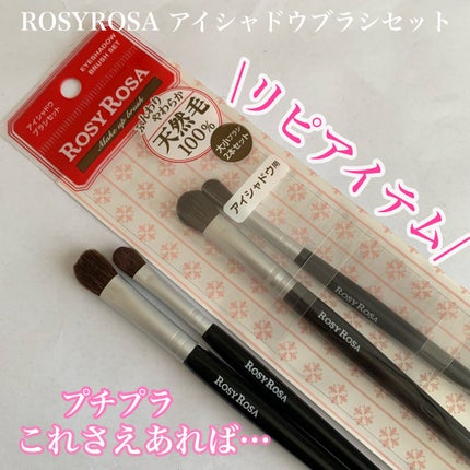 アイシャドウブラシセット/ロージーローザ/メイクブラシを使ったクチコミ(1枚目)