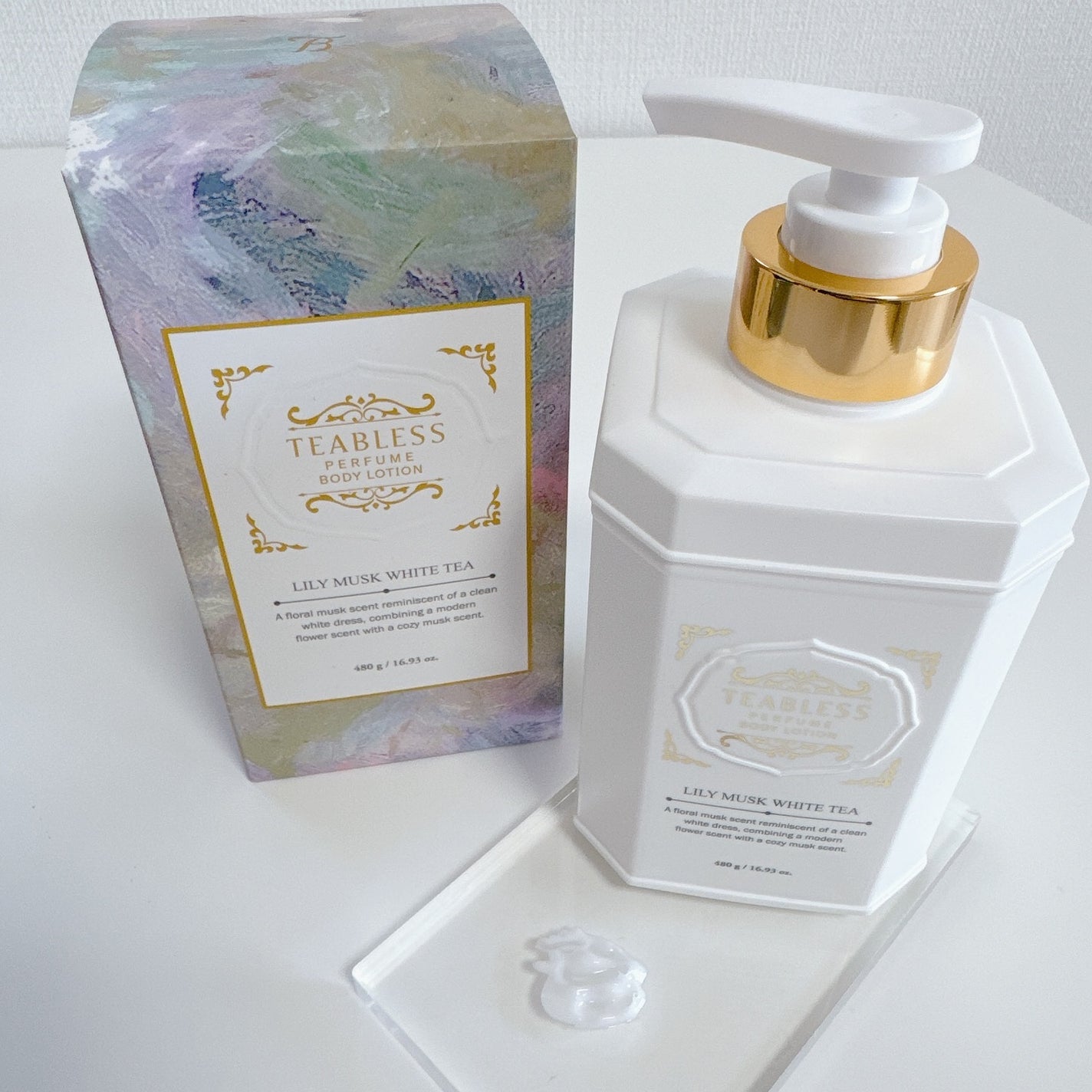 パフュームボディローション リリィムスクホワイトティー/TEABLESS/ボディローションを使ったクチコミ(3枚目)