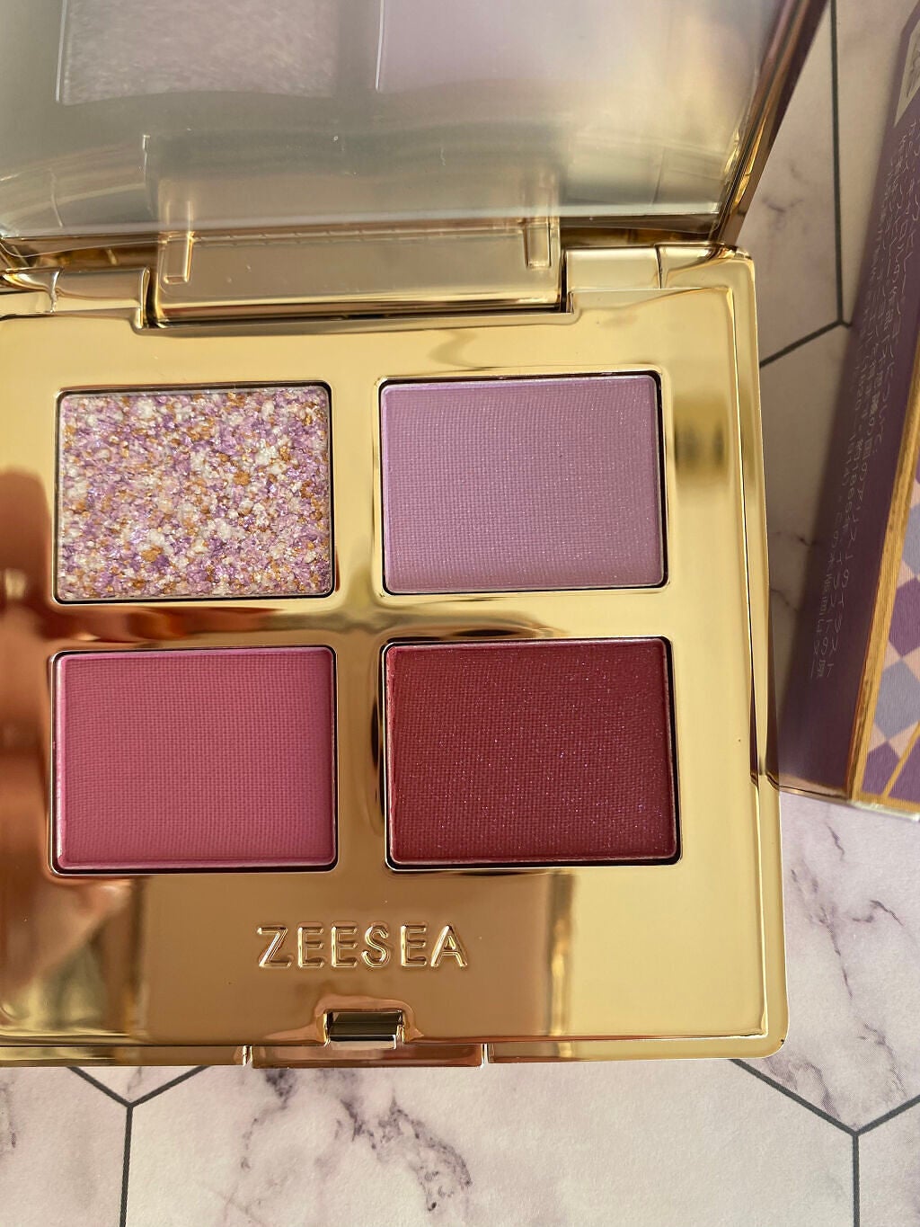ドリームランドアイシャドウ ( 4シェード )/ZEESEA/アイシャドウパレットを使ったクチコミ(2枚目)