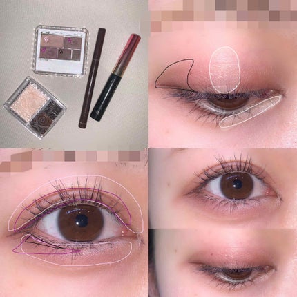 パーフェクトマルチアイズ/キャンメイク/アイシャドウパレットを使ったクチコミ(3枚目)