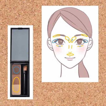 UR GLAM EYEBROW POWDER/U R GLAM/パウダーアイブロウを使ったクチコミ(2枚目)