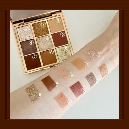 VenusMarble 9色アイシャドウパレット/Venus Marble/アイシャドウパレットを使ったクチコミ(3枚目)