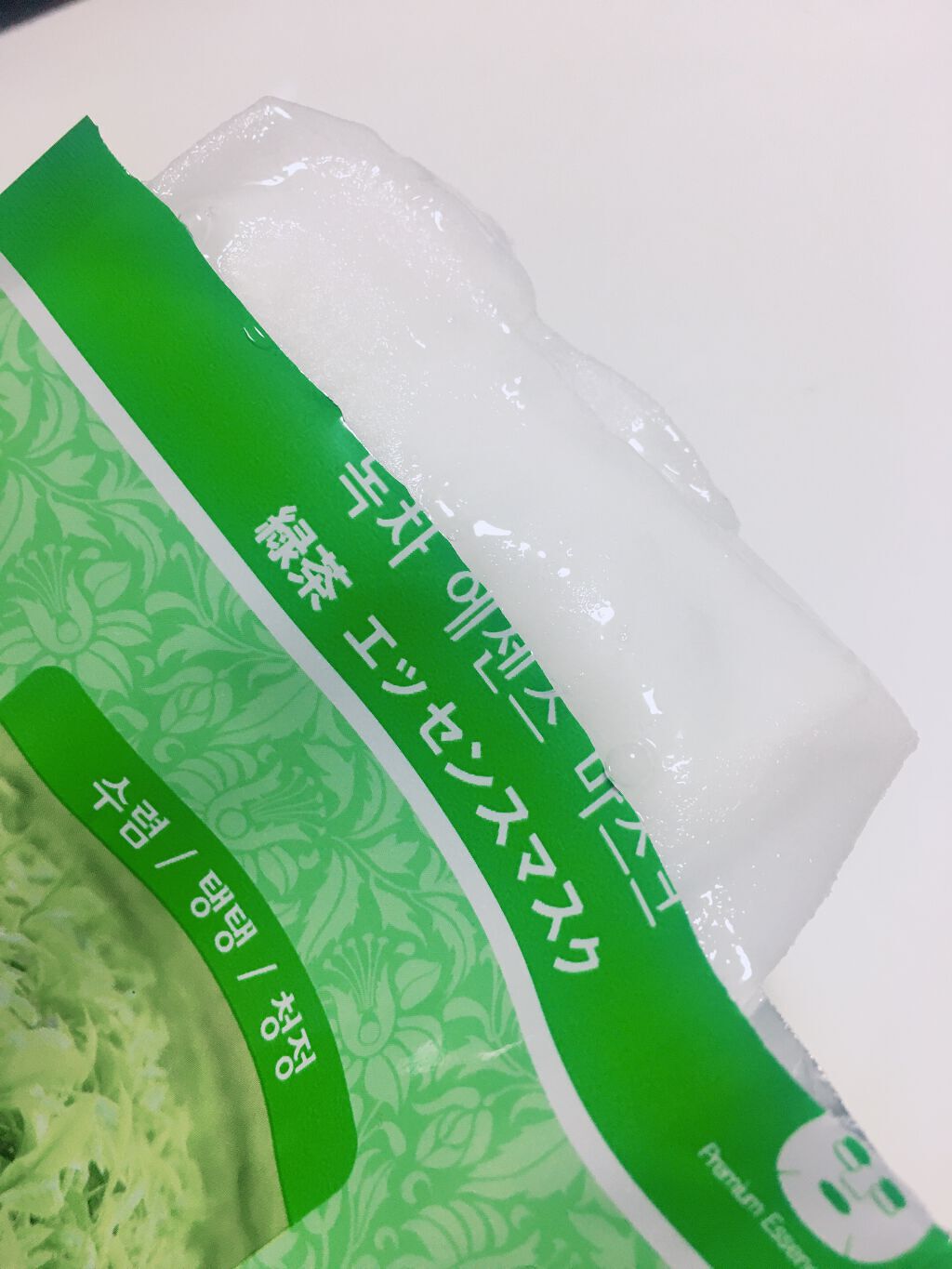 緑茶エッセンスマスク/MJ-Care/シートマスク・パックを使ったクチコミ(2枚目)