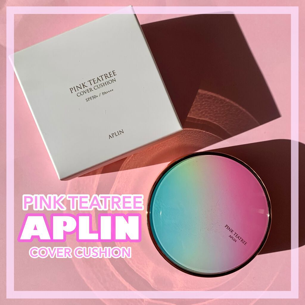 ピンクティーツリーカバークッション/APLIN/クッションファンデーションを使ったクチコミ(1枚目)