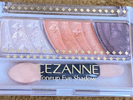 トーンアップアイシャドウ/CEZANNE/アイシャドウパレットを使ったクチコミ(3枚目)