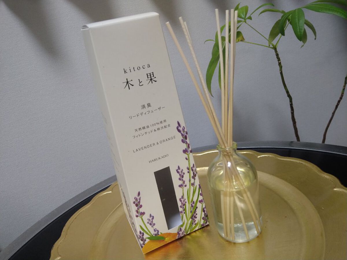 消臭リードディフューザー/Kitoca　木と果/ルームフレグランスを使ったクチコミ（2枚目）