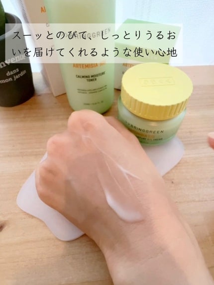 ヨモギセラカーミングモイスチャージェルクリーム/BRING GREEN/フェイスクリームを使ったクチコミ(9枚目)
