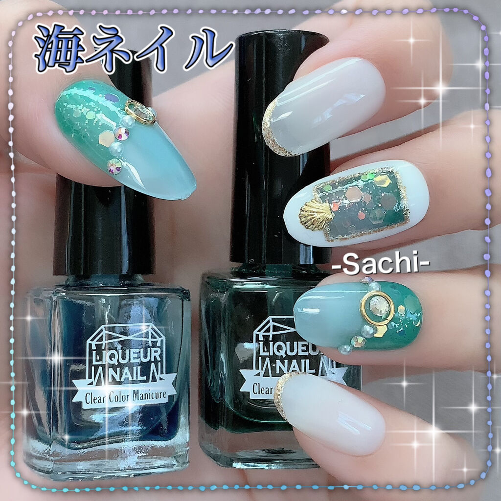 #セルフネイル,#海ネイル,#夏ネイルのネイルデザイン