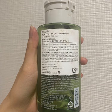 グリーンティー クレンジングウォーター/innisfree/クレンジングウォーターを使ったクチコミ（2枚目）