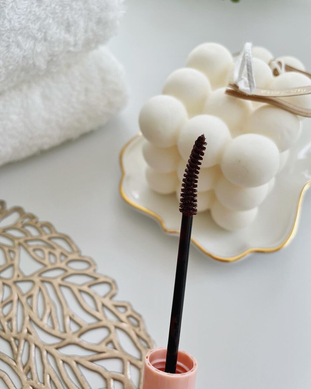 センシュアル マスカラ BR02（ブラウン）/do natural/マスカラを使ったクチコミ（3枚目）