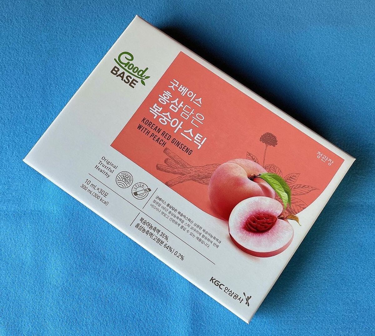 GoodBASE 紅参・ピーチスティック/正官庄/美容ドリンクを使ったクチコミ(2枚目)