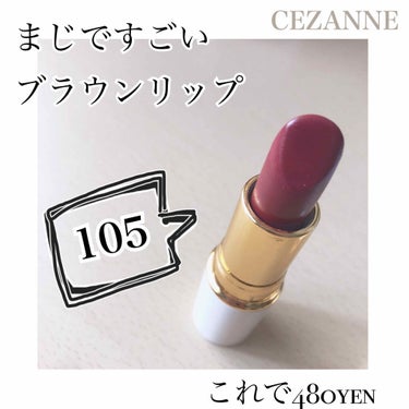 ラスティング リップカラーN/CEZANNE/口紅を使ったクチコミ（1枚目）