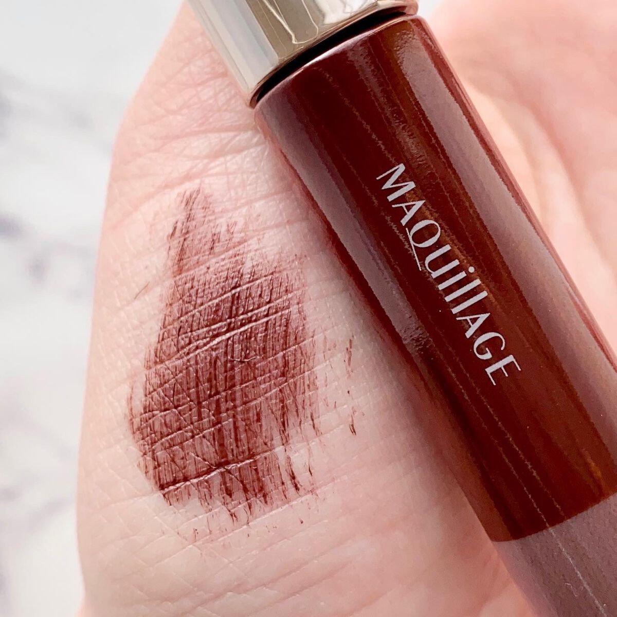 ドラマティックエッセンスマスカラ (ロング＆カール) モカブラウン/マキアージュ/マスカラを使ったクチコミ（3枚目）