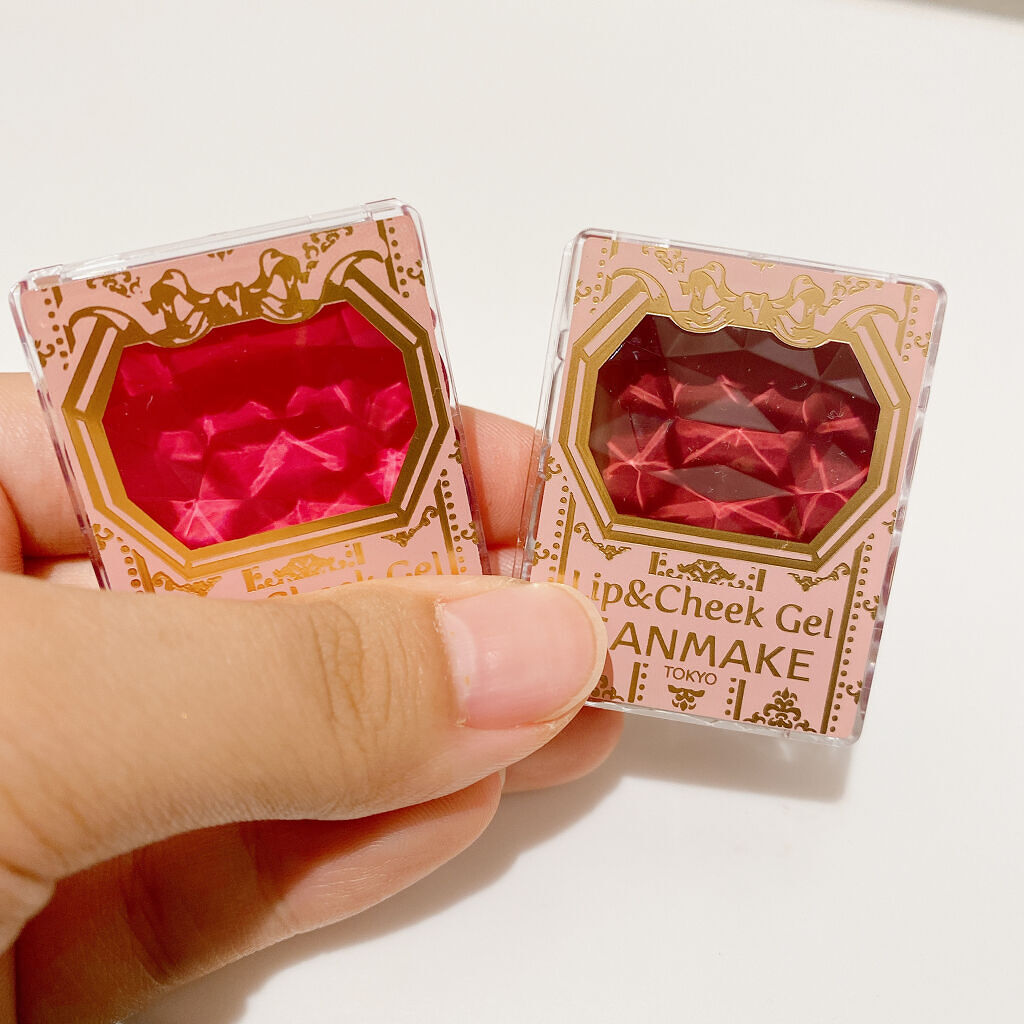 リップ＆チーク ジェル 05 チェリーフロマージュ/キャンメイク/ジェル・クリームチークを使ったクチコミ（3枚目）