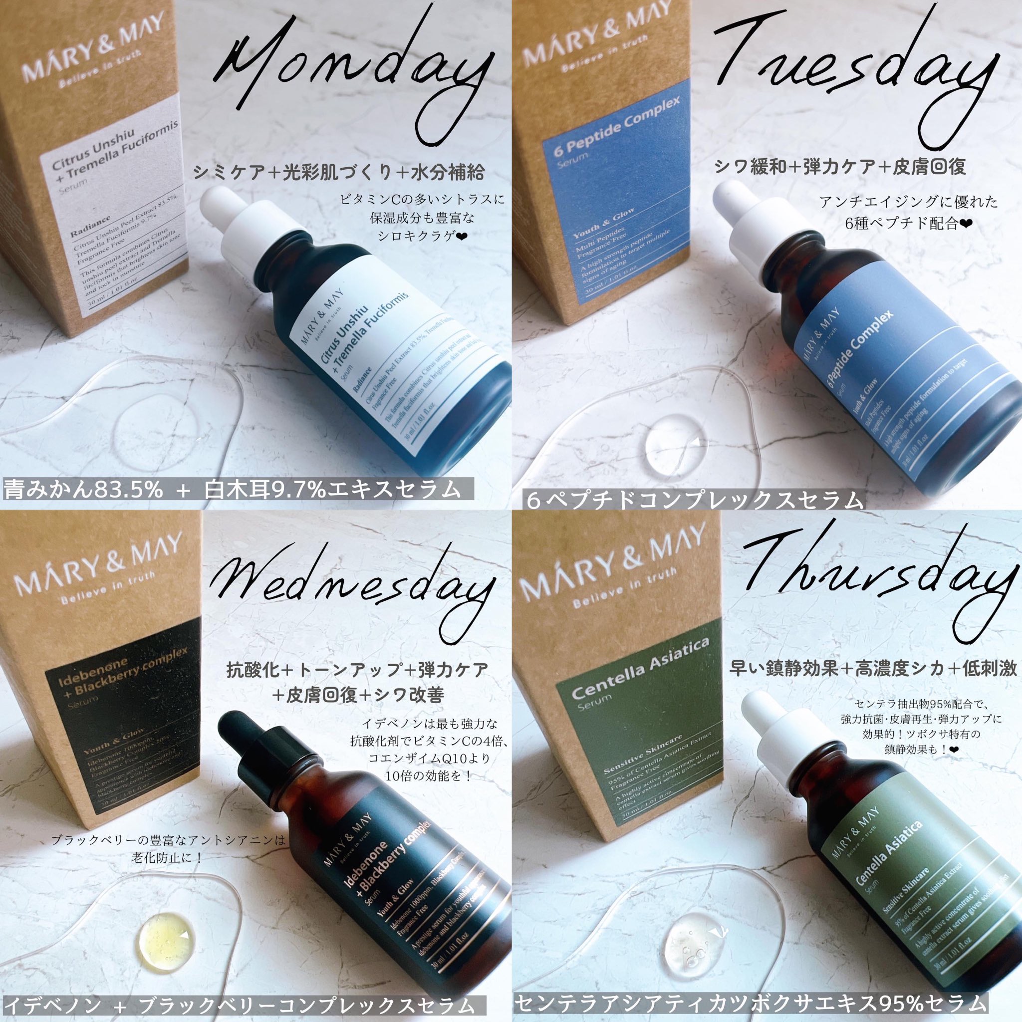 Idebenone＋Blackberry complex serum/MARY&MAY/美容液を使ったクチコミ（2枚目）