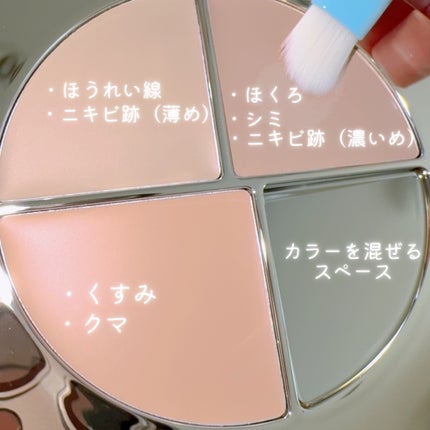 TIMAGE クリーミーコンシーラーパレット/TIMAGE/パレットコンシーラーを使ったクチコミ(3枚目)