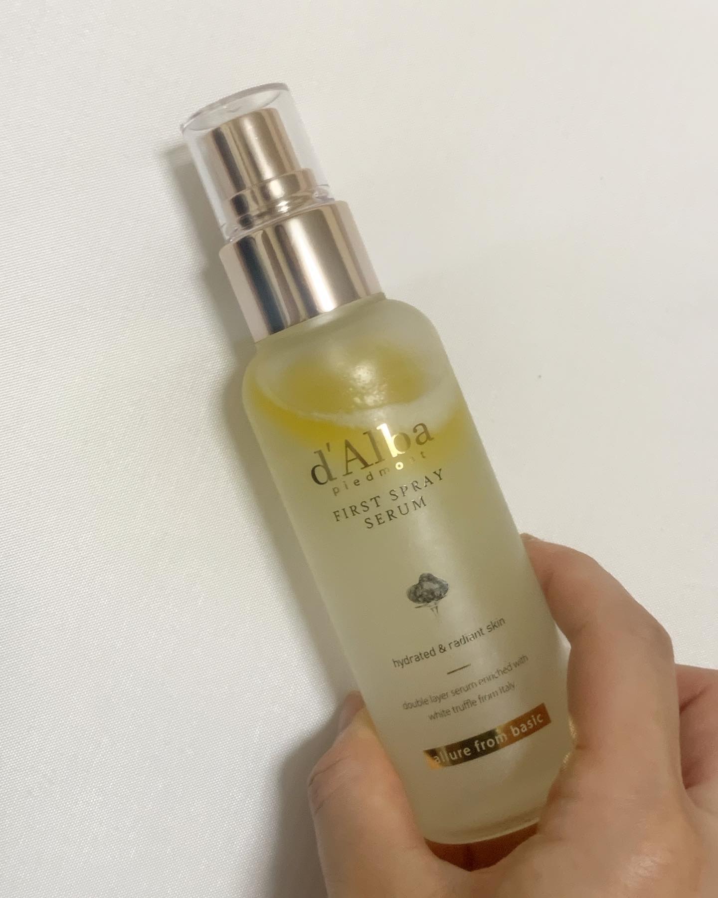 ダルバ ホワイトトリュフファーストスプレーセラム/ダルバ/ミスト状化粧水を使ったクチコミ（1枚目）