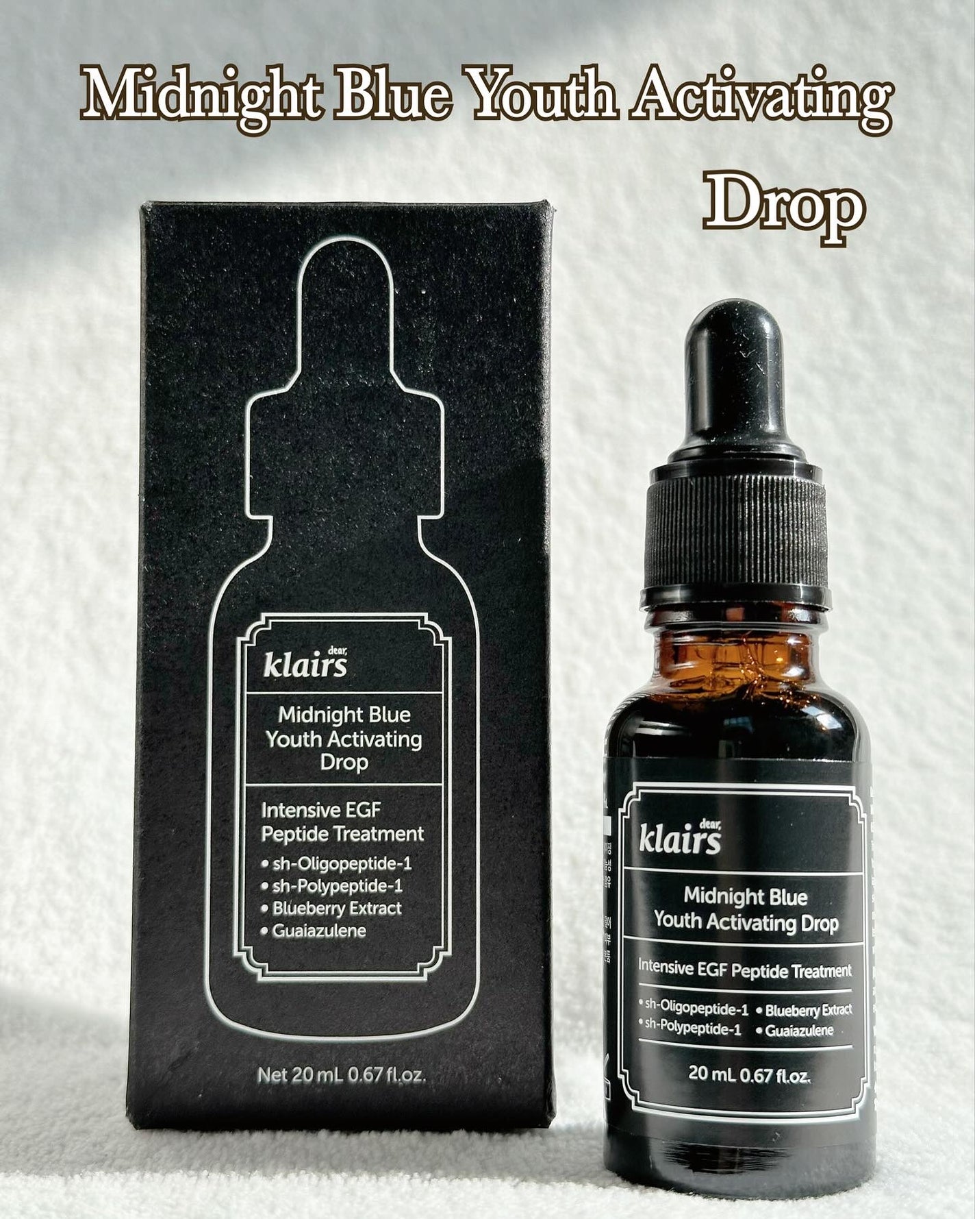 ミッドナイトブルーユースアクティベーティングドロップ(20ml)/Klairs/美容液を使ったクチコミ(2枚目)