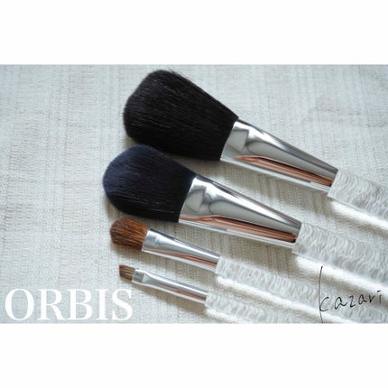 オルビス フィニッシングブラシのクチコミ「ORBIS
アイブローブラシ
アイカラーブラシ
チークブラシ
フィニッシングブラシ
OR.....」(1枚目)