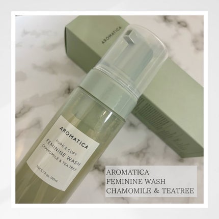 ピュア&ソフトデリケートゾーンソープカモミール&ティーツリー/AROMATICA/デリケートゾーンケアを使ったクチコミ(1枚目)