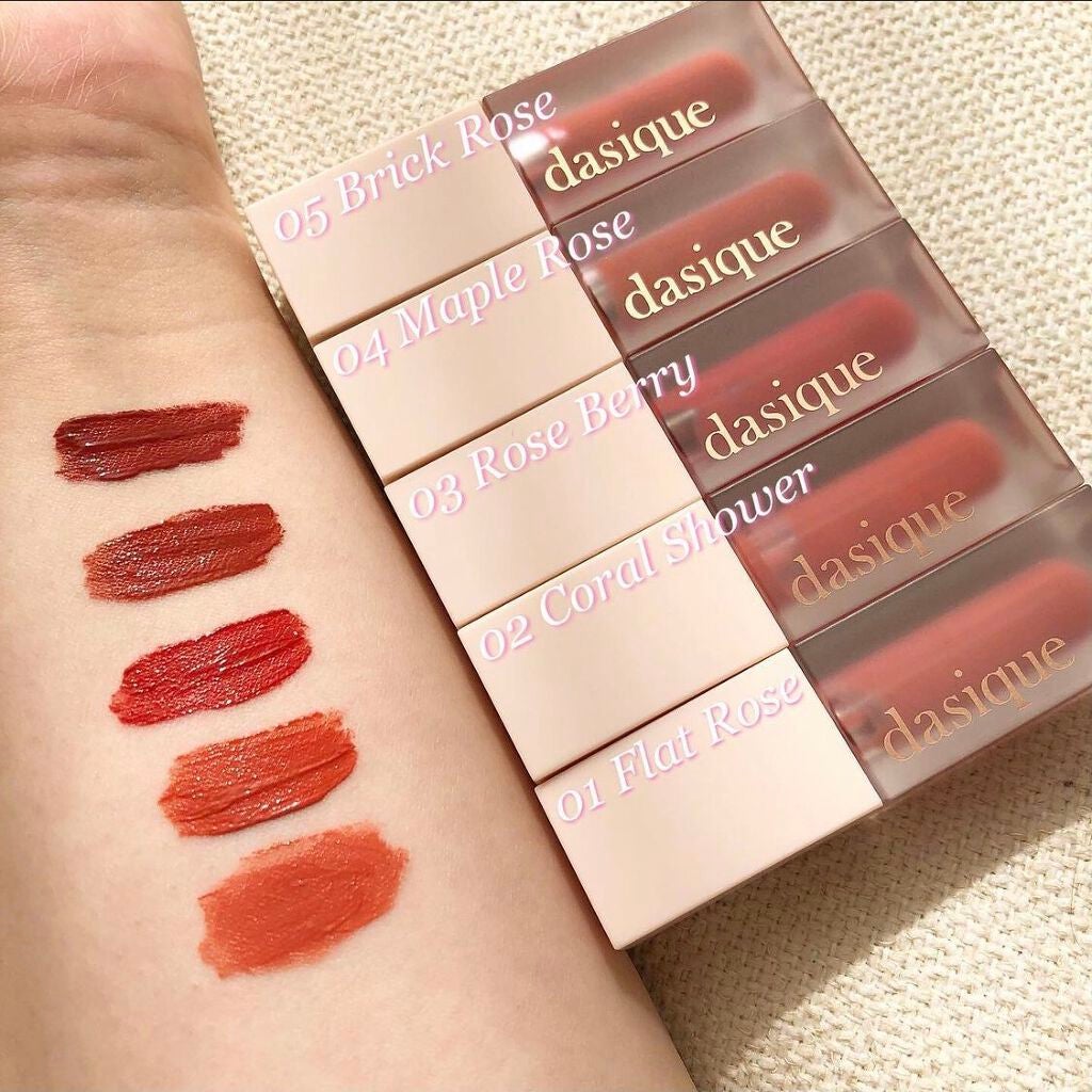 ブラーベルベットティント/dasique/リップティントを使ったクチコミ(2枚目)