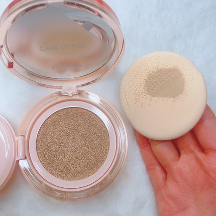 ヌードカーミンググロークッション/MAKE9/クッションファンデーションを使ったクチコミ(3枚目)