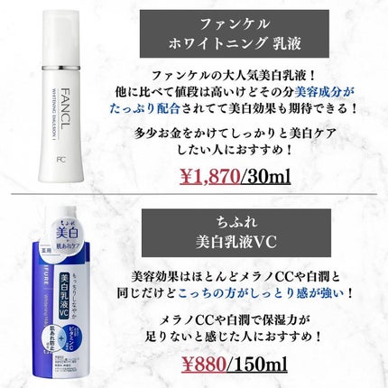 美容オタクのダン|プチプラスキンケアコスメ on LIPS 「<コスパ最強!プチプラ美白乳液10選!>◆紹介したアイテム・白..」(6枚目)