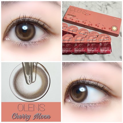 Cherry Moon 1day/OLENS/カラーコンタクトレンズを使ったクチコミ(1枚目)