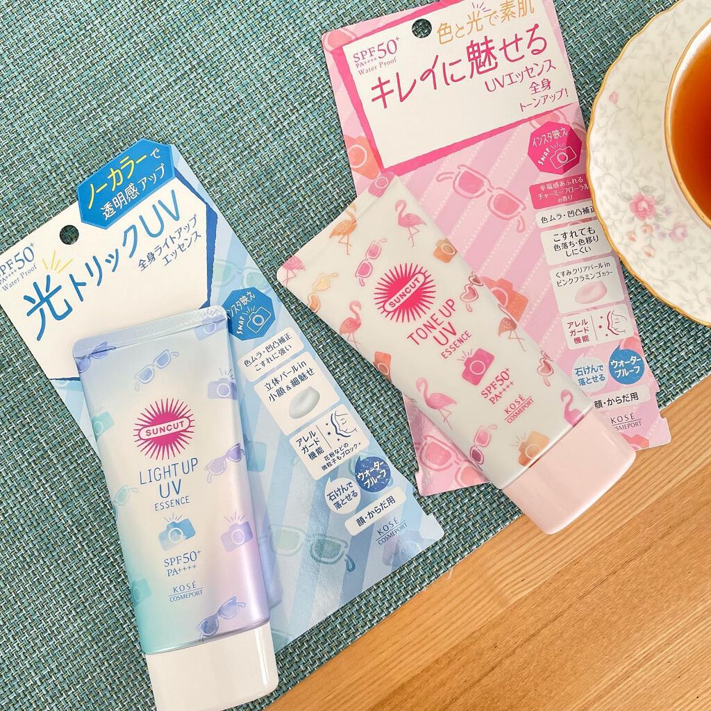 トーンアップUV エッセンス/サンカット®/日焼け止めローションを使ったクチコミ（1枚目）