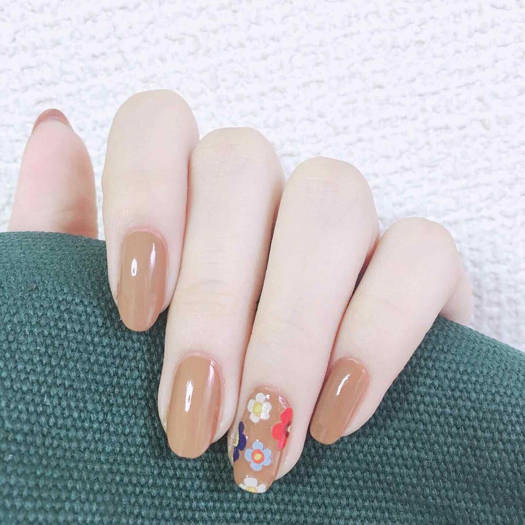 #秋ネイル,#セルフネイル,#ブラウンネイルのネイルデザイン