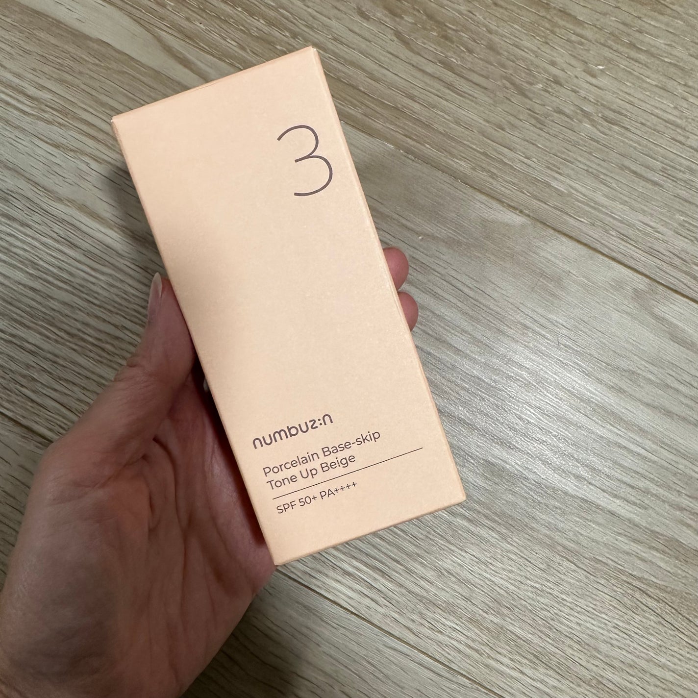 3番 ノーファンデ陶器肌トーンアップクリーム/numbuzin/化粧下地を使ったクチコミ(1枚目)