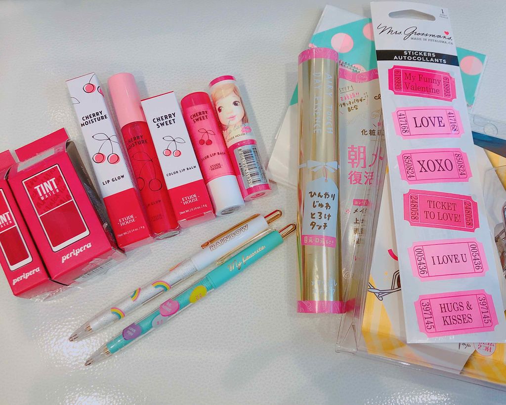 あい︎☺︎ on LIPS 「今日の購入品です🛍文房具とかも入っちゃってるんですが。。。。す..」(1枚目)