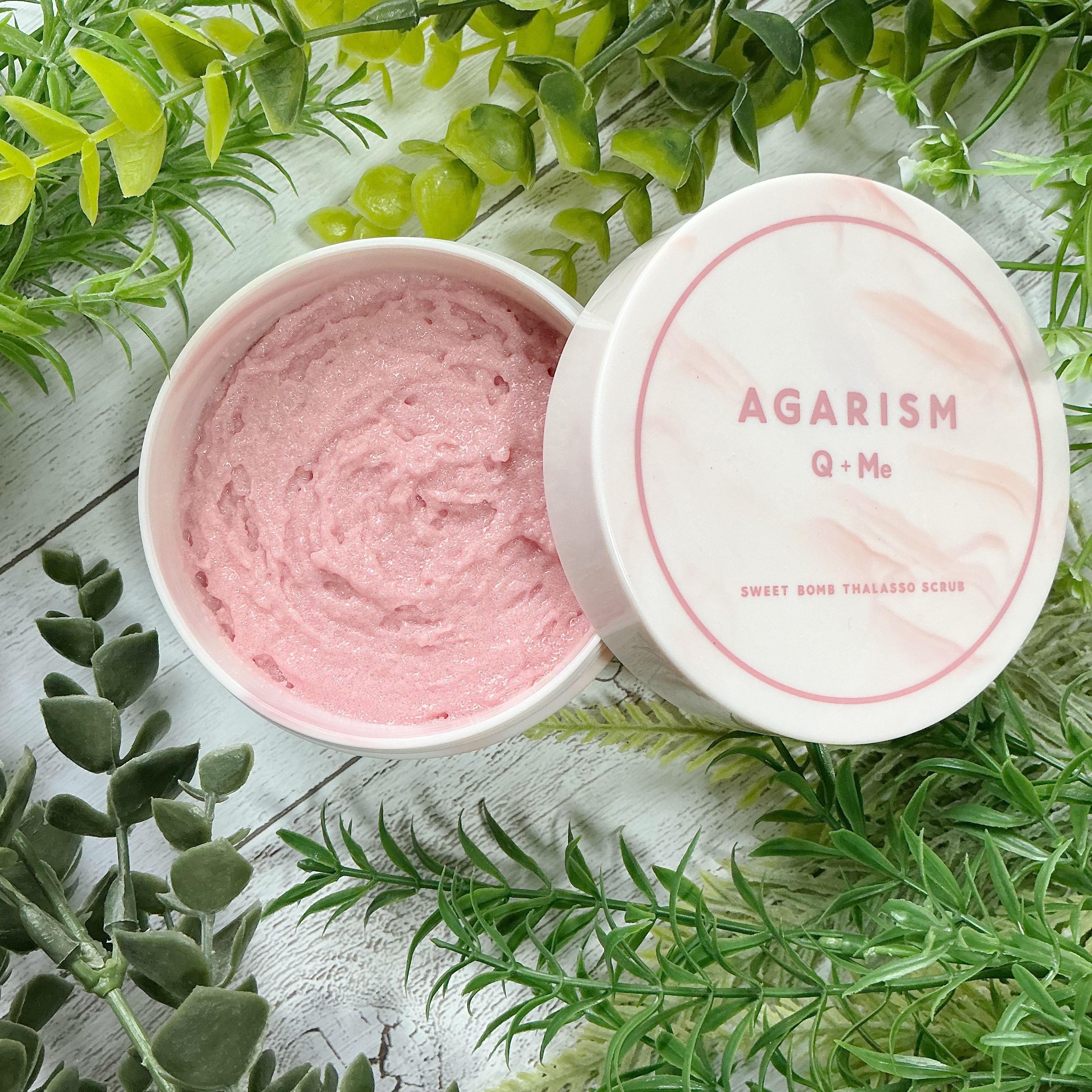 キューミースウィートボムタラソスクラブ　ピオニーブーケの香り/AGARISM/ボディスクラブを使ったクチコミ（2枚目）