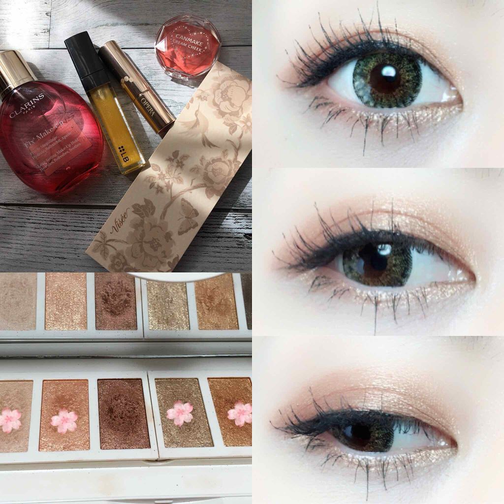 グラマラスヌード アイパレット (クリスマスコフレ 2017)/Visée/メイクアップキットを使ったクチコミ（1枚目）