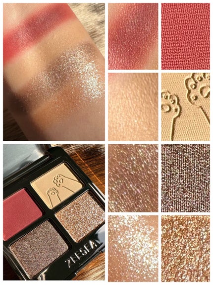 アニマルアイシャドウ(4シェード)/ZEESEA/アイシャドウパレットを使ったクチコミ(3枚目)