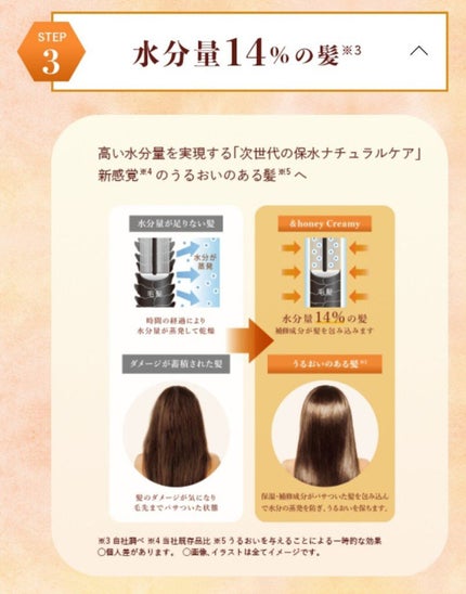 &honey  Creamy EXダメージリペアヘアパック1.5/&honey/ヘアマスク・ヘアパックを使ったクチコミ(5枚目)