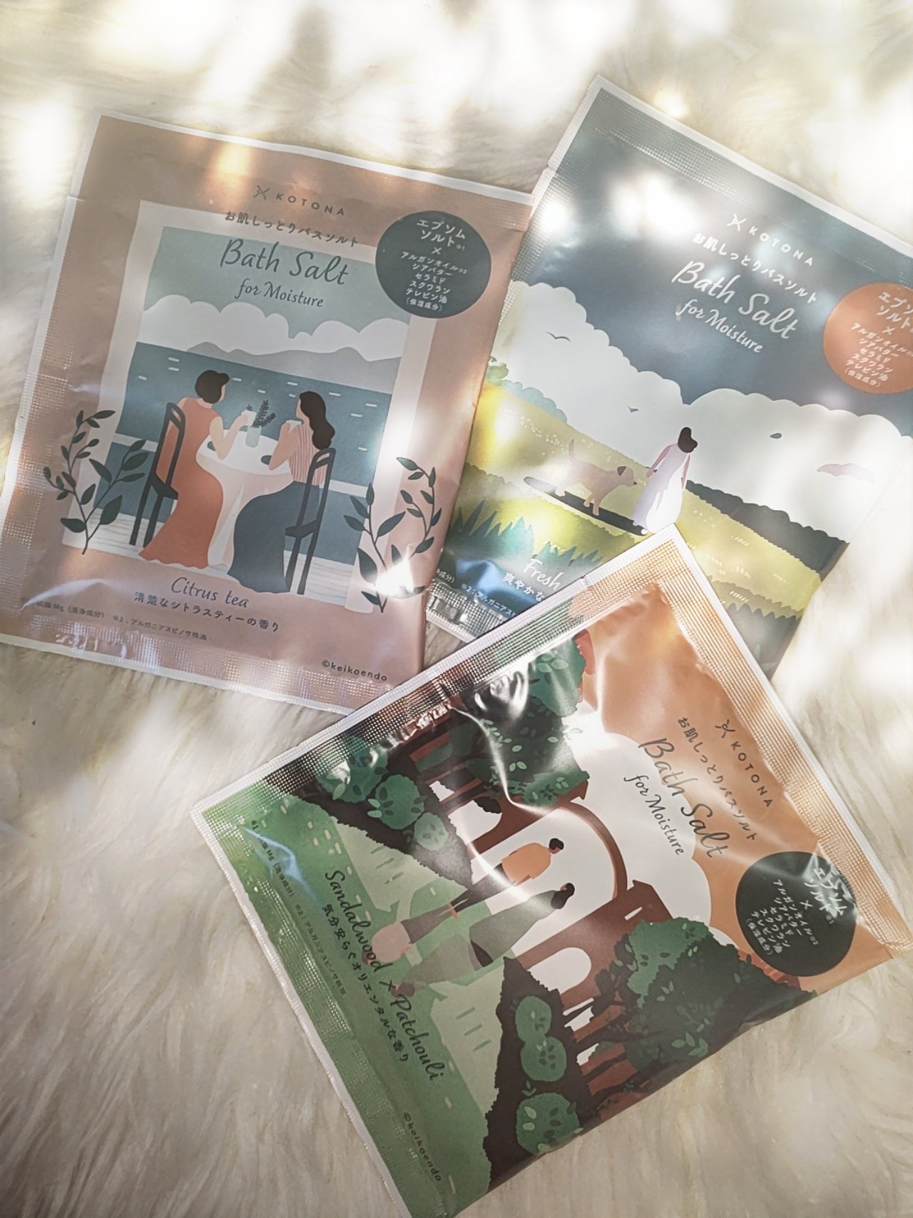 お肌しっとりバスソルト 清楚なシトラスティーの香り/KOTONA/保湿系入浴剤を使ったクチコミ（1枚目）