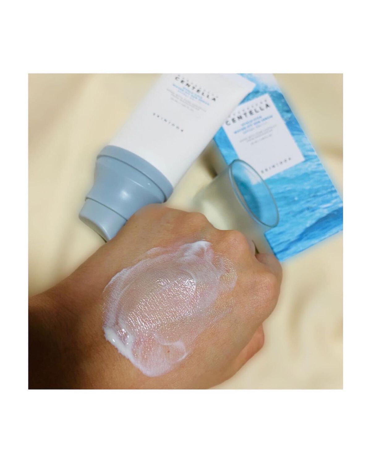 ヒアルーシカ ウォーターフィット サンセラム/SKIN1004/日焼け止めローションを使ったクチコミ（2枚目）