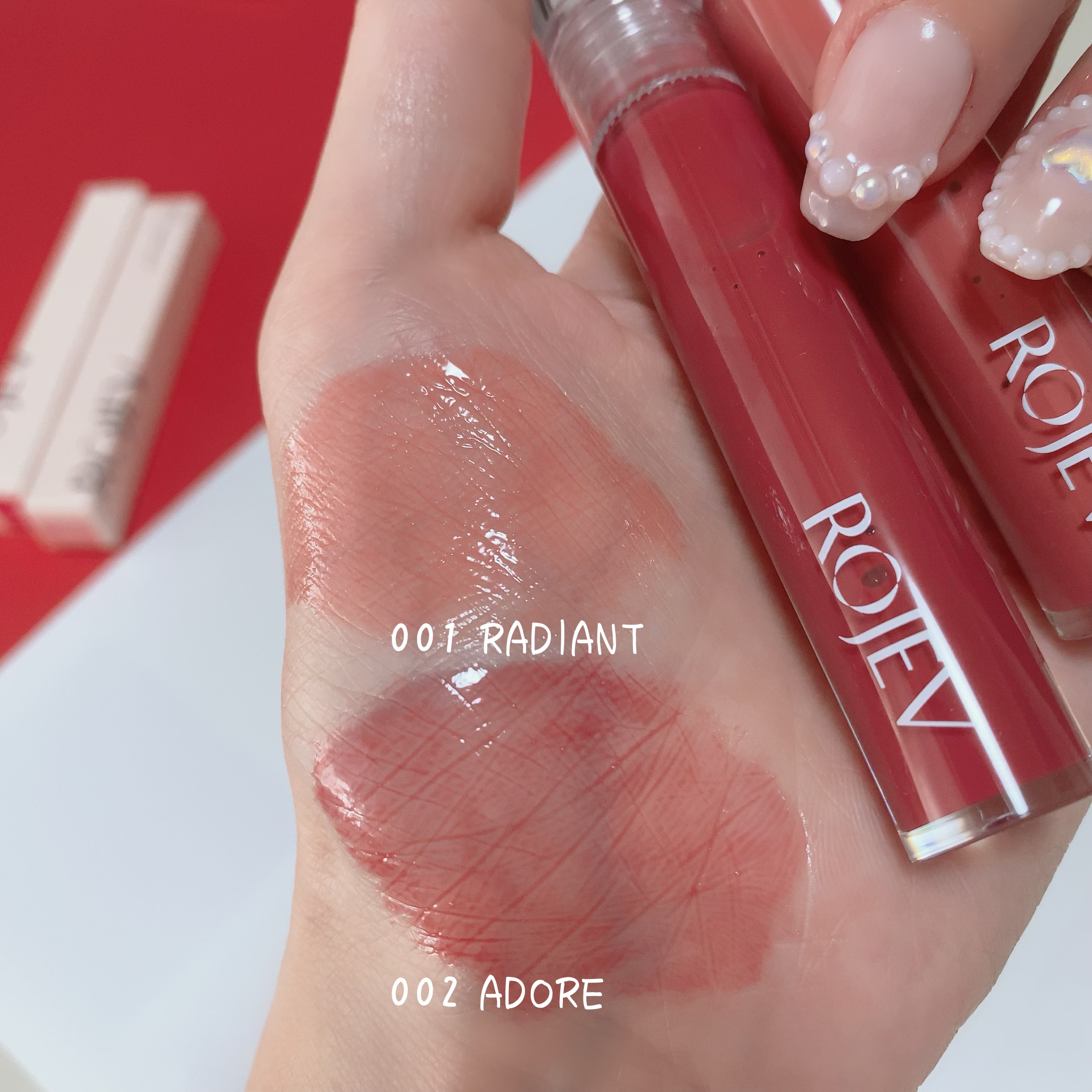 LIP PLUMPER GLAZE TINT/ROJEV/口紅を使ったクチコミ（3枚目）