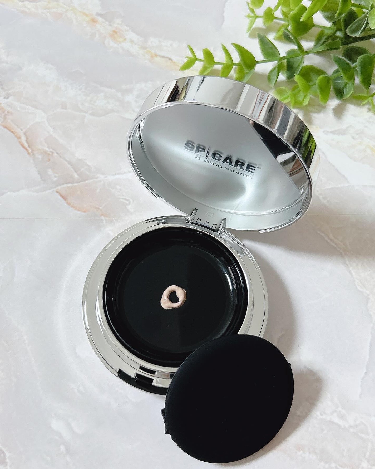 V3シャイニングファンデーション/SPICARE/クッションファンデーションを使ったクチコミ(3枚目)