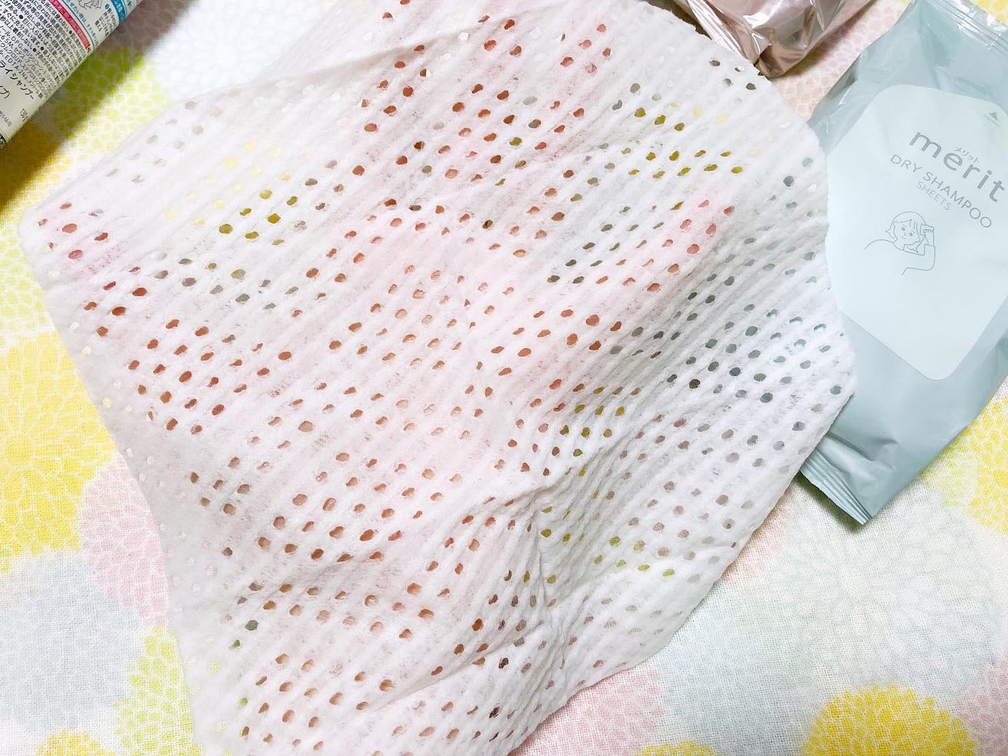 メリット ドライシャンプーシート すっきり爽快タイプ/メリット/ドライシャンプーを使ったクチコミ(8枚目)