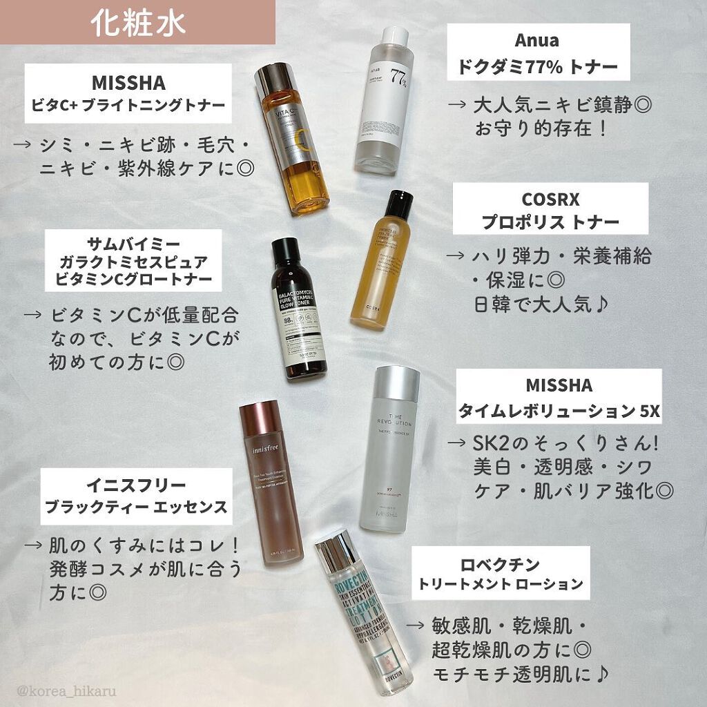 ひかる|肌悩み・成分・効果重視のスキンケア🌷 on LIPS 「他の投稿はこちらから🌟→ @korea_hikaruどれ選べば..」(4枚目)