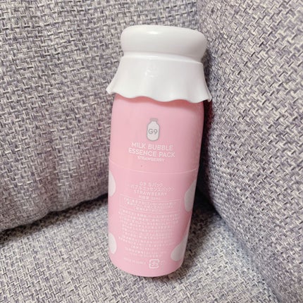 MILK BUBBLE ESSENCE PACK #STRAWBERRY/G9SKIN/美容液を使ったクチコミ(2枚目)