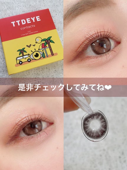 ごんす@YouTube始めました on LIPS 「《可愛くなりたい女の子にオススメカラコン》フチもあって着色直径..」(6枚目)