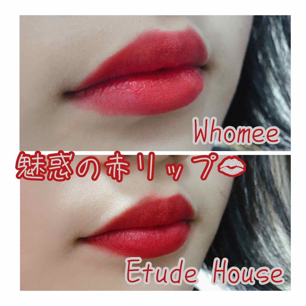 ベターリップトーク ベルベット RD303 ラッキーキス/ETUDE/口紅を使ったクチコミ（3枚目）