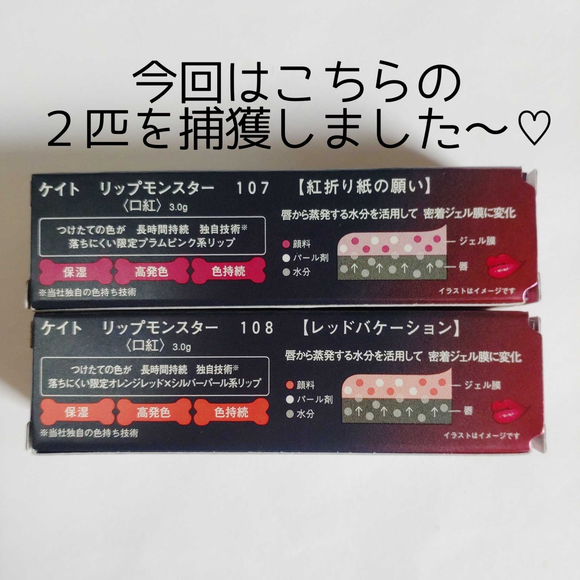 ケイト リップモンスター/KATE/口紅を使ったクチコミ（2枚目）