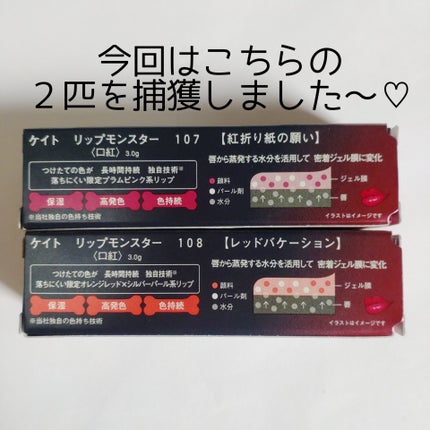 ケイト リップモンスター/KATE/口紅を使ったクチコミ(2枚目)