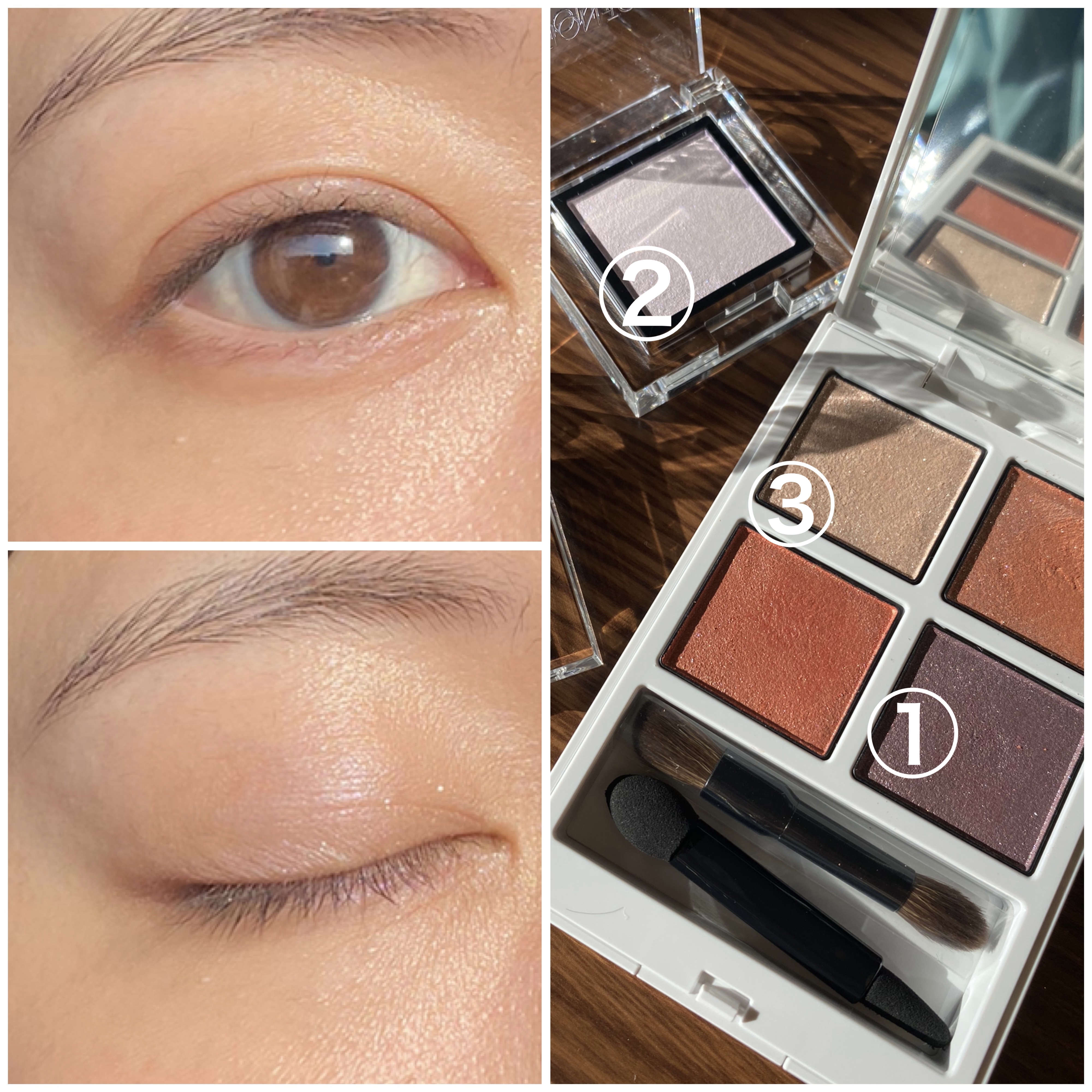 アディクション ザ アイシャドウ パール 035P Aurora Dawn/ADDICTION/単色アイシャドウを使ったクチコミ（2枚目）