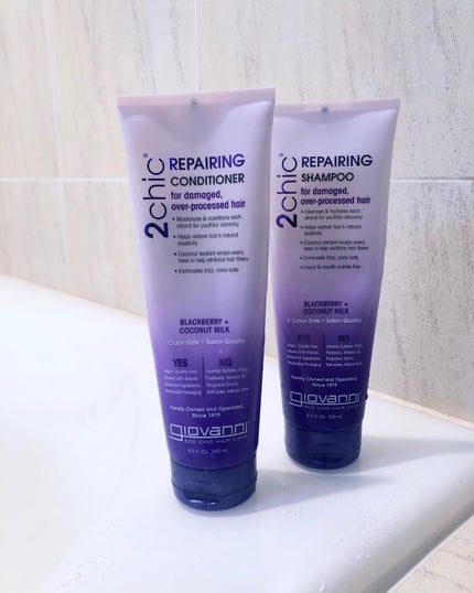 ジョヴァンニ 2chic ダメージ シャンプー/コンディショナー/giovanni/市販シャンプーを使ったクチコミ(1枚目)